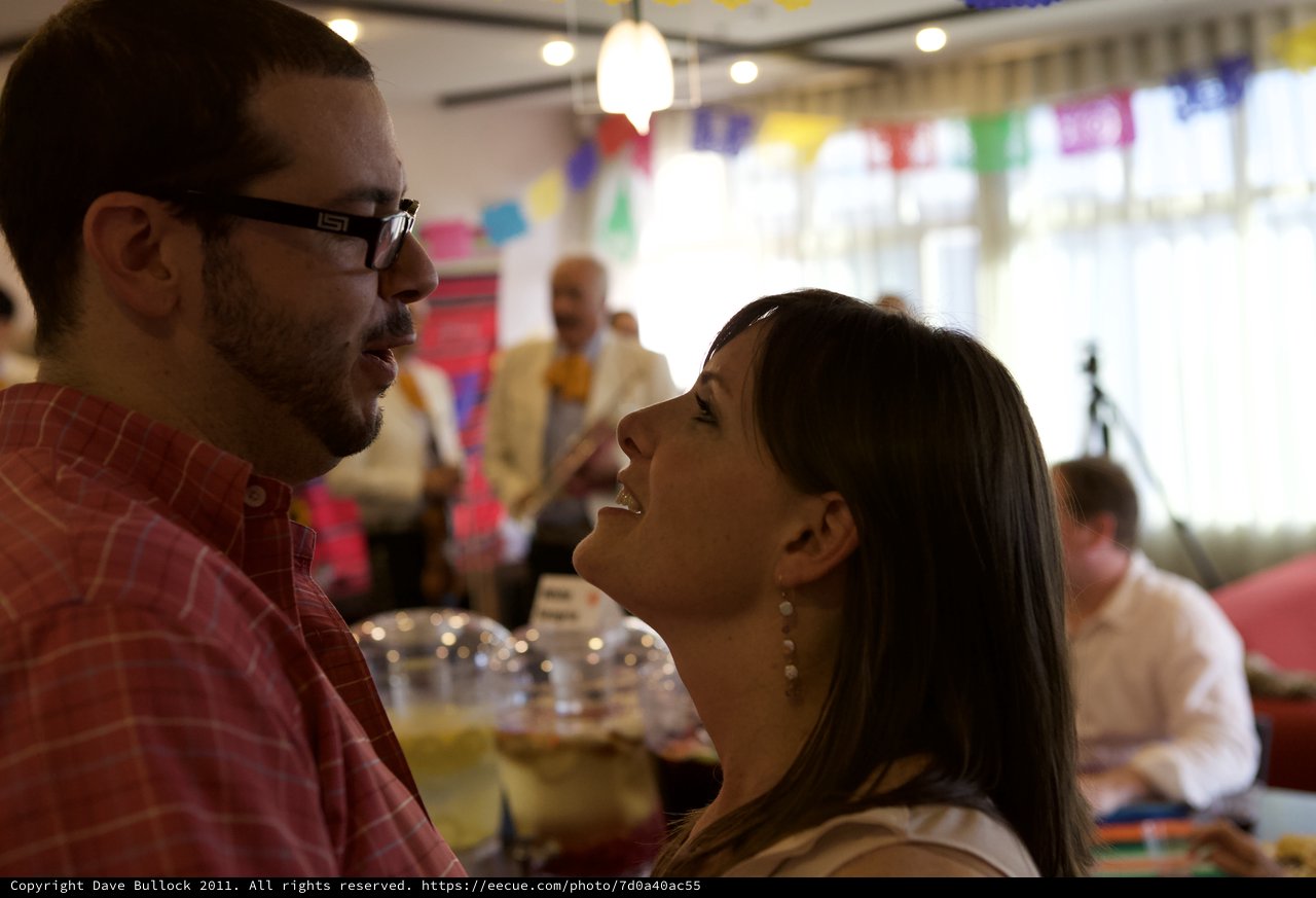 Intimate Moment Between Couple at Anniversary Fiesta