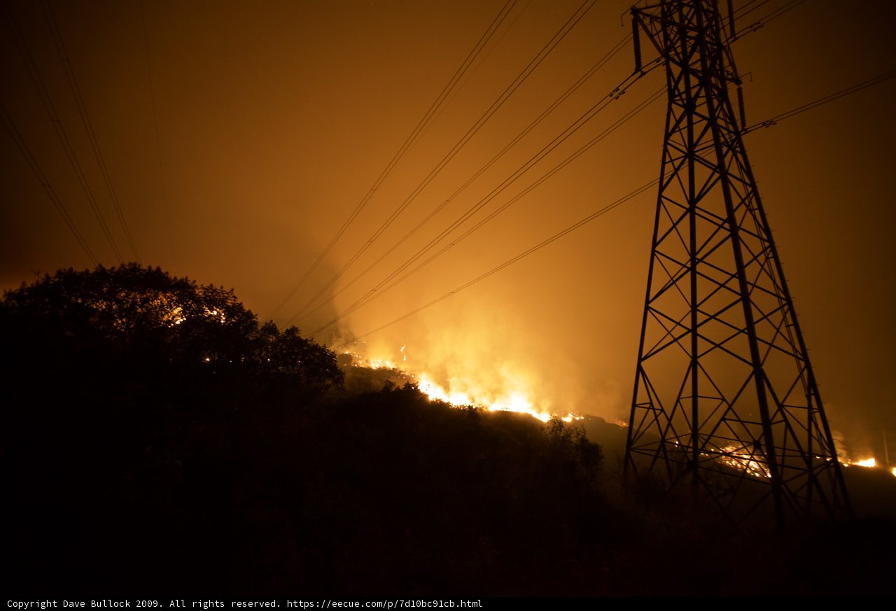 Burning Power Lines