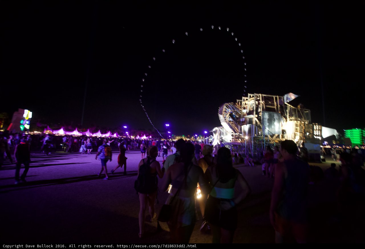 Urban Light Show at Coachella
