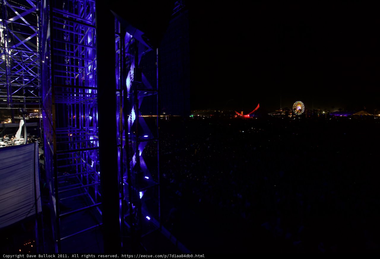 Blue-Lit Metropolis Stage
