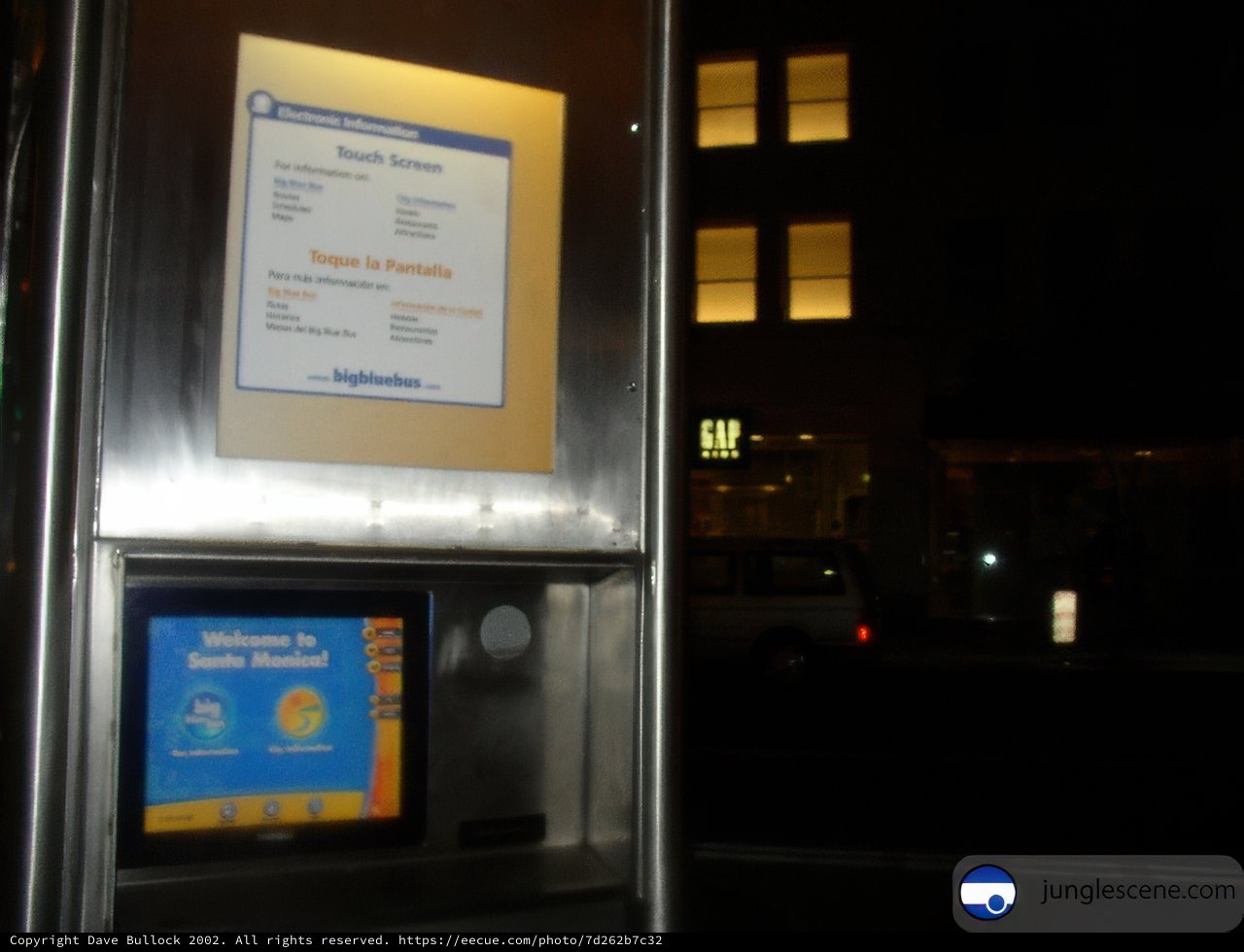 Nighttime Ticket Machine