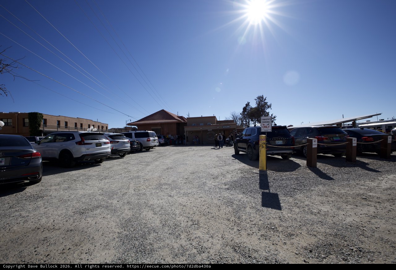 Gravel Parking Lot at Southwestern Commercial District