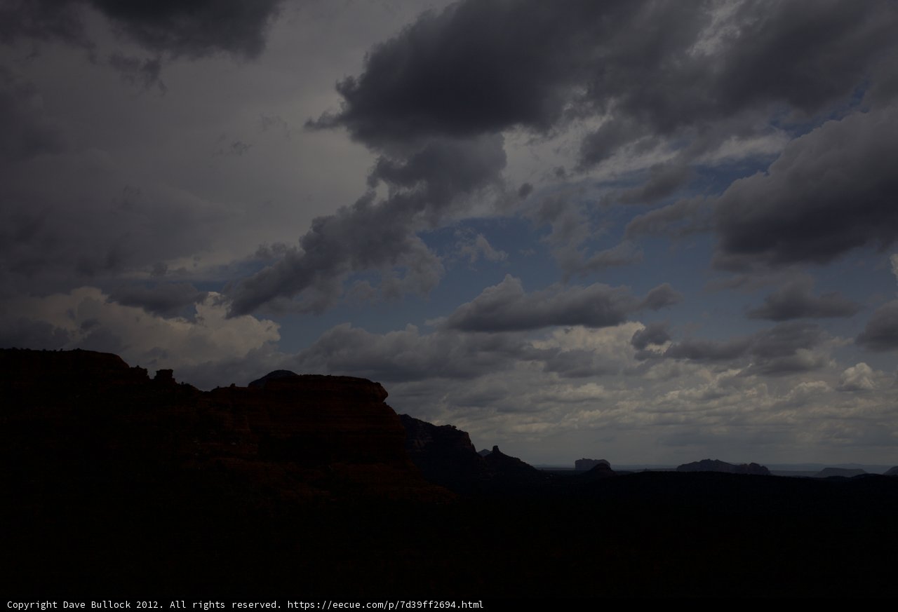 Ominous Storm Clouds Hang over Sedona