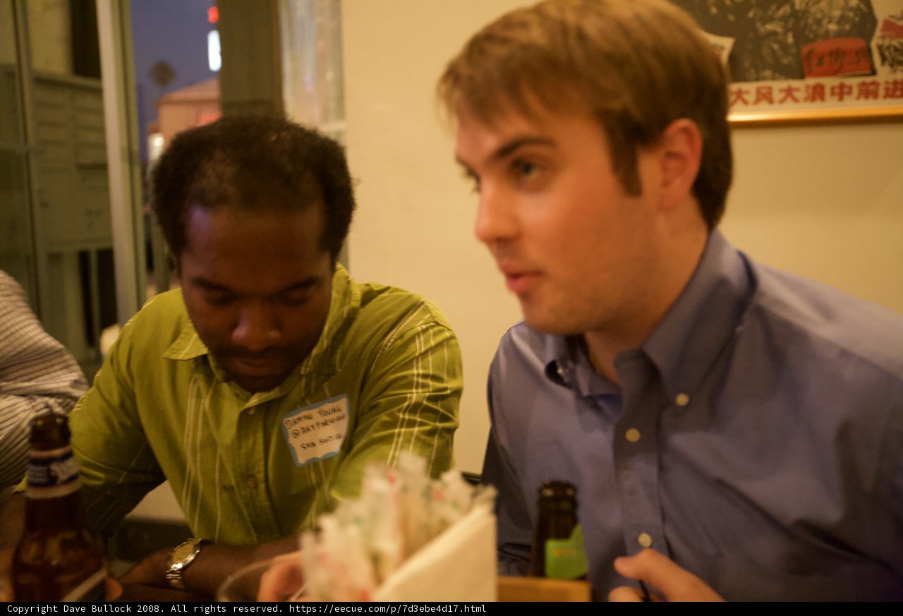 Catching up over food and drinks