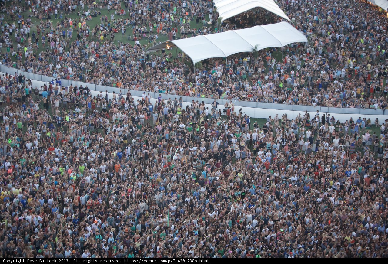 Coachella Crowd Jams to the Music