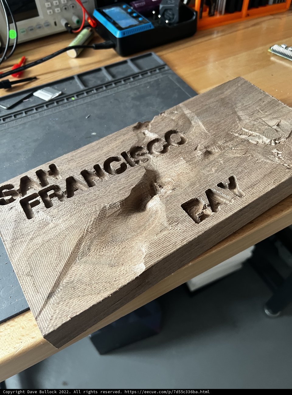 San Francisco Bay Sign on Wooden Tabletop