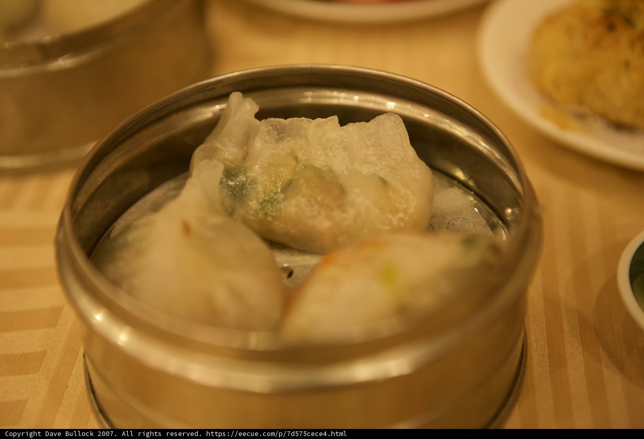 Delicious Dumplings in a Metal Container