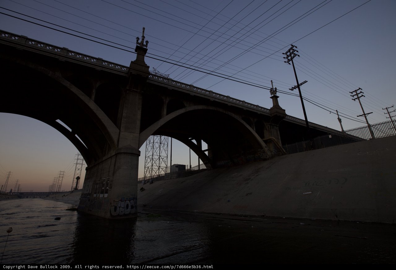 The Sun Sets on the Los Angeles River