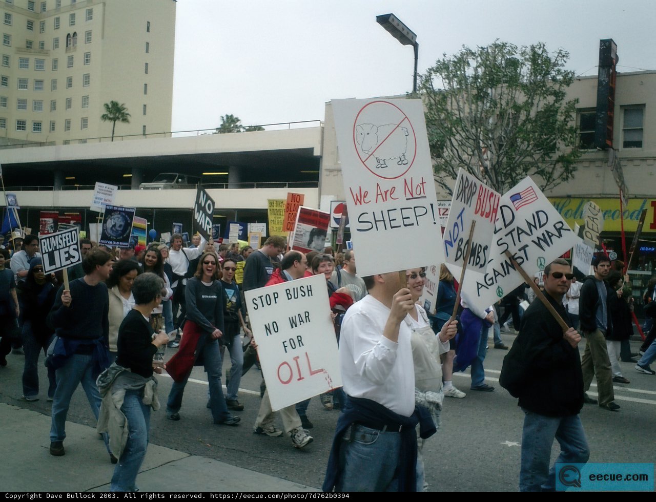 Protest Parade on City Streets