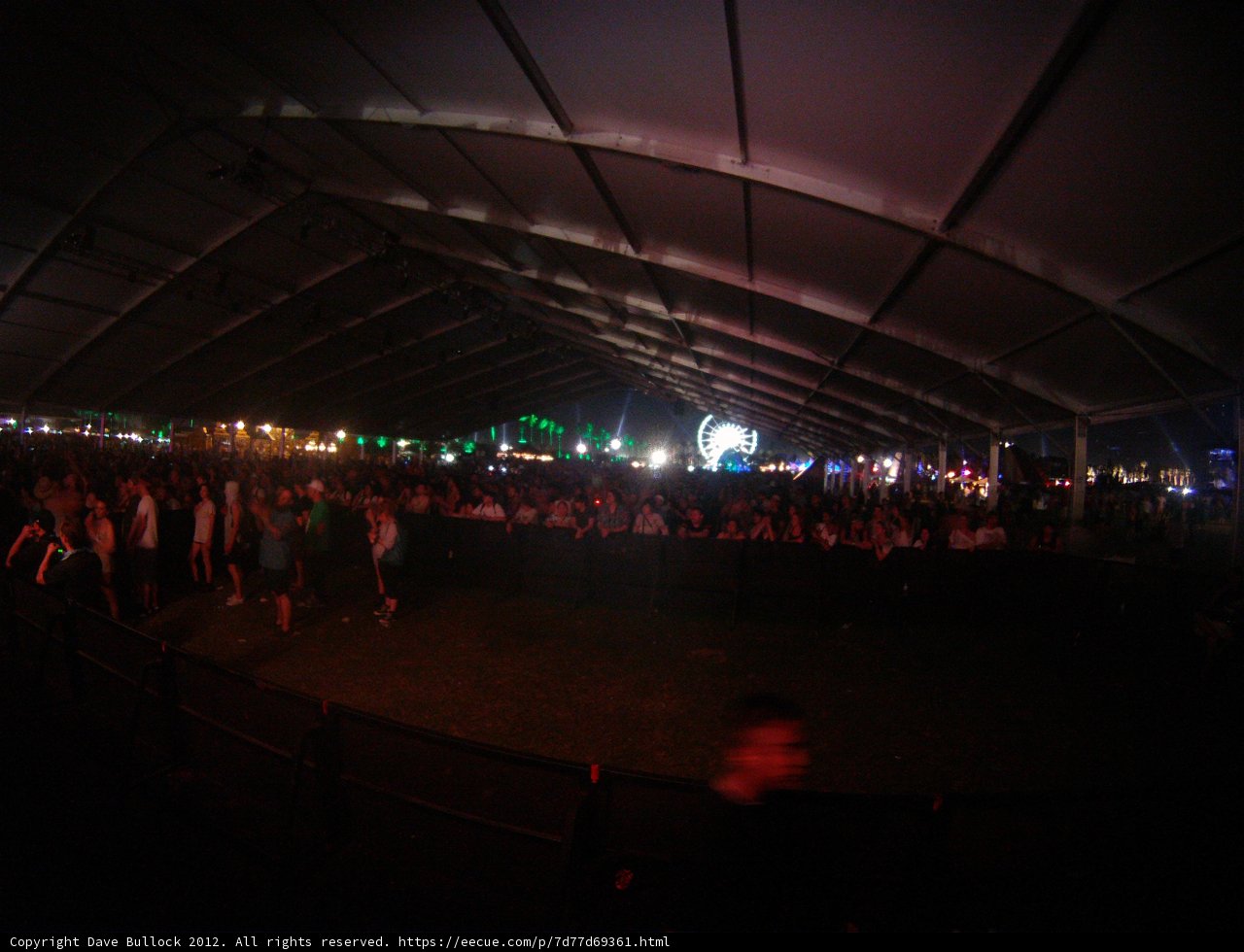 Nighttime Concert Crowd in Urban Setting