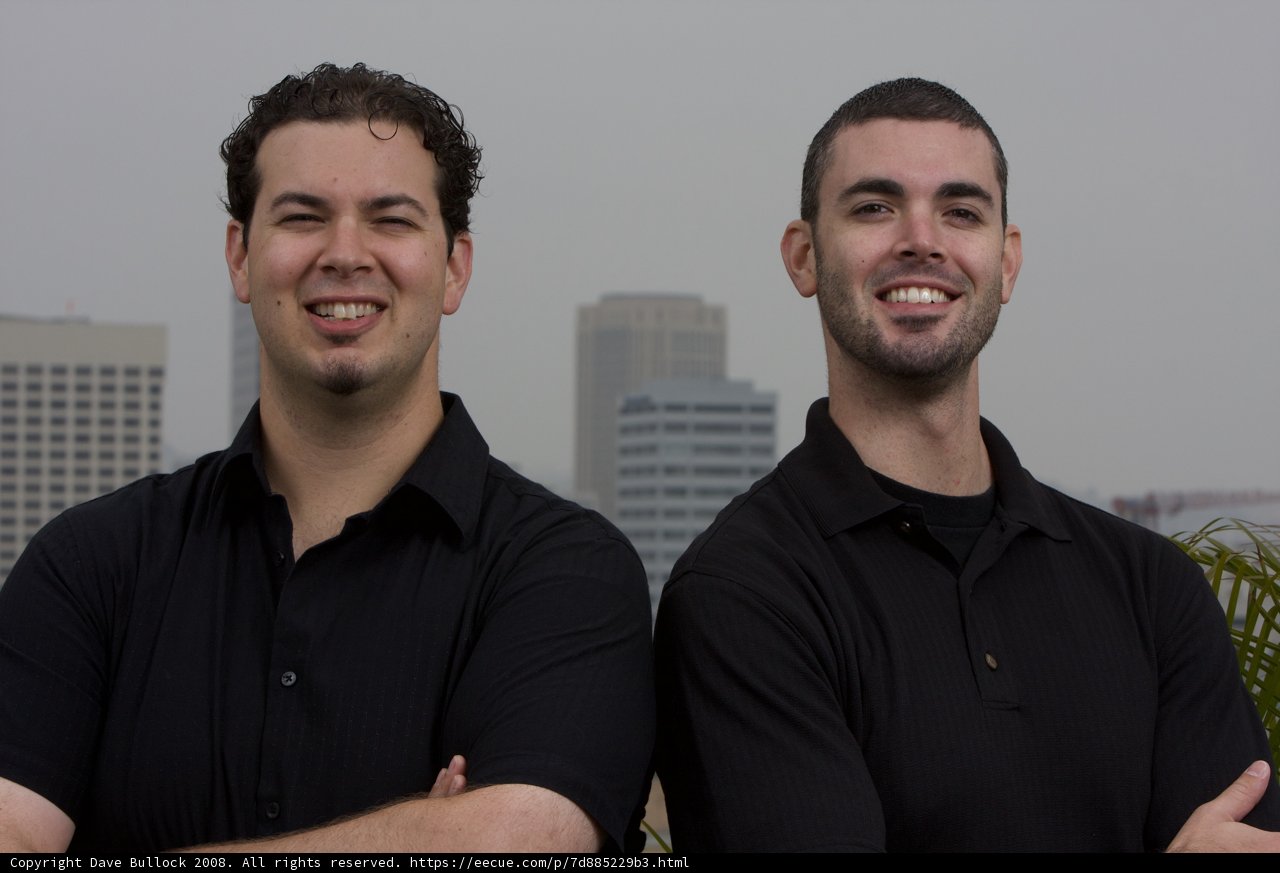 Two Men with Smiling Faces