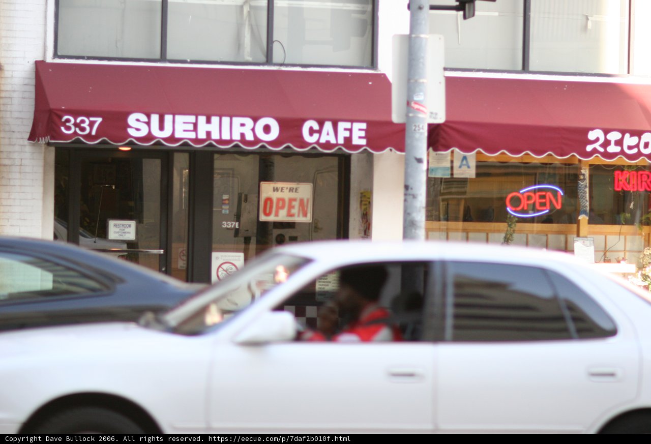 Parked Car at Little Tokyo Restaurant