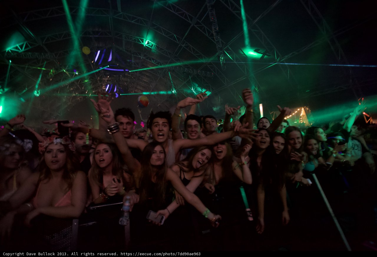 Green Lights and Crowded Nights at Coachella
