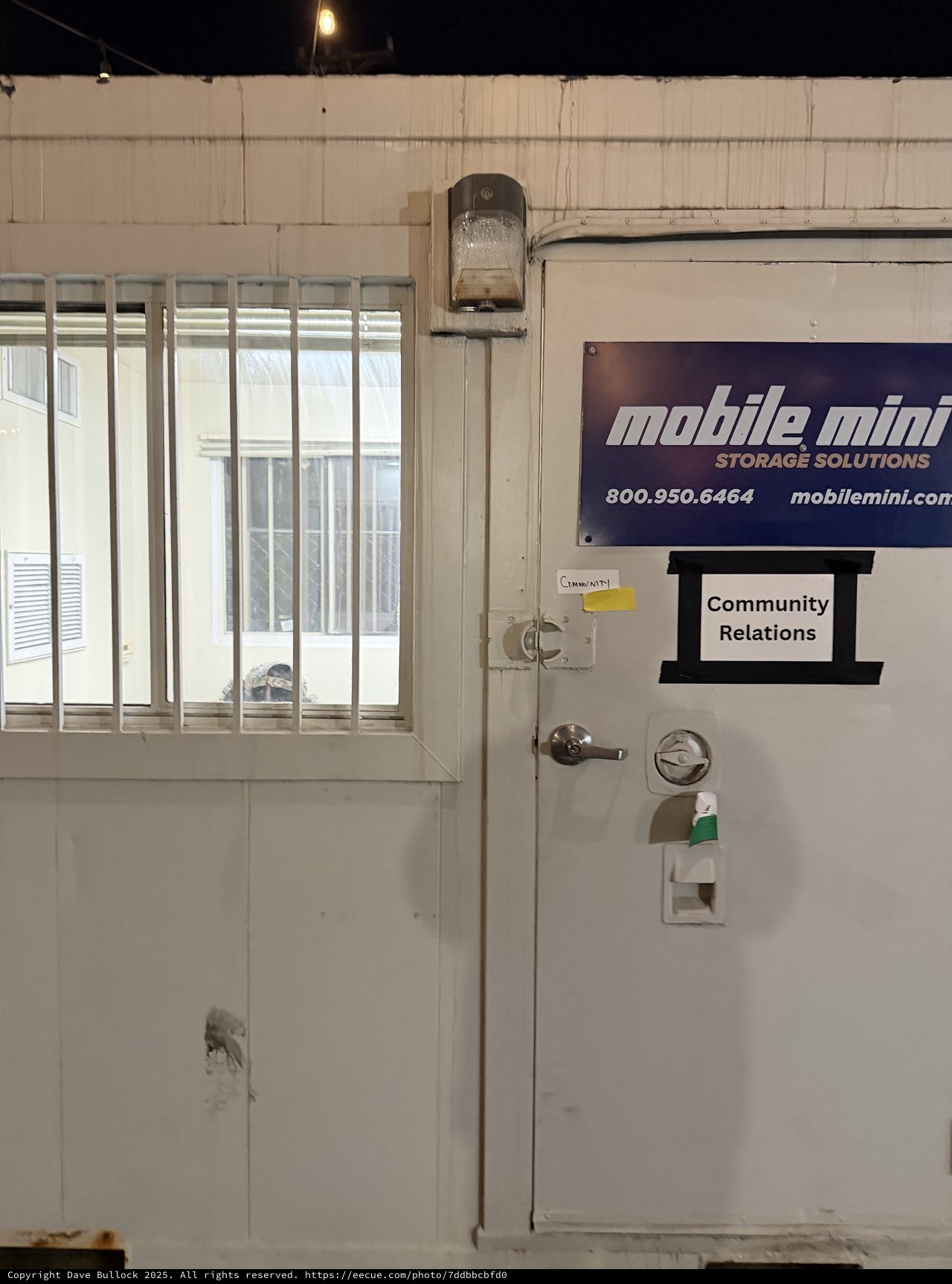 Mobile Mini Storage Unit Community Relations Door