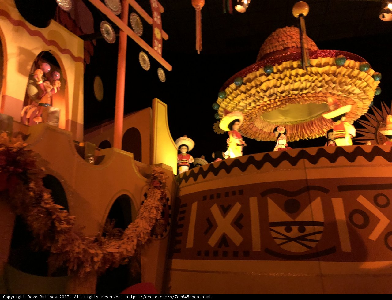 Nighttime Magic in Disneyland's Mexico Town