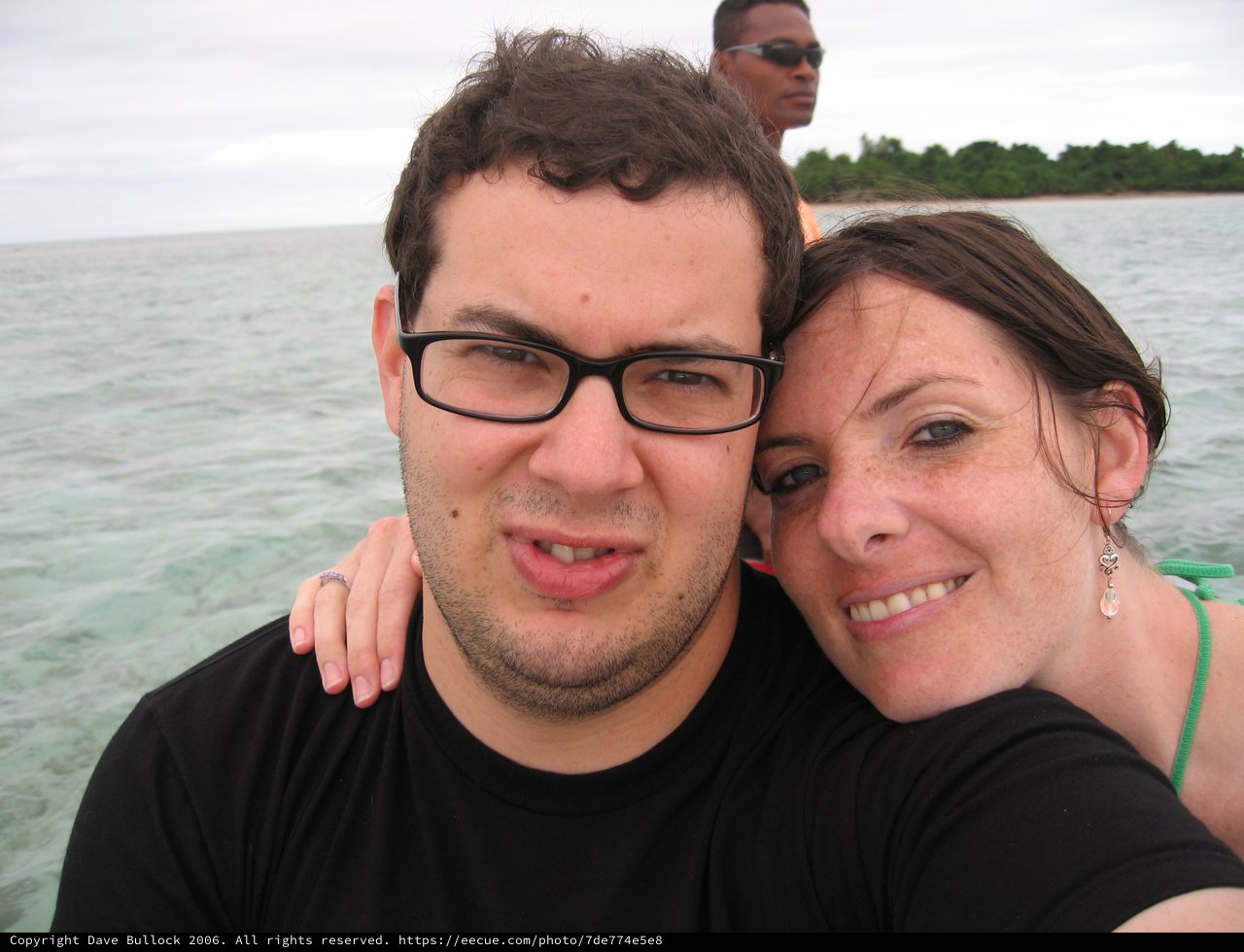 Couple Selfie on Tropical Island Boat Trip