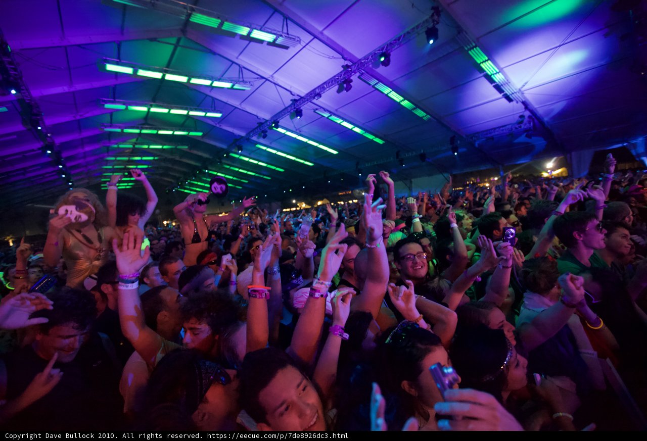 Urban Nightlife Concert Crowd