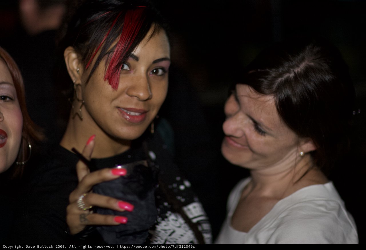 Two Women at a Nightclub Party in 2006