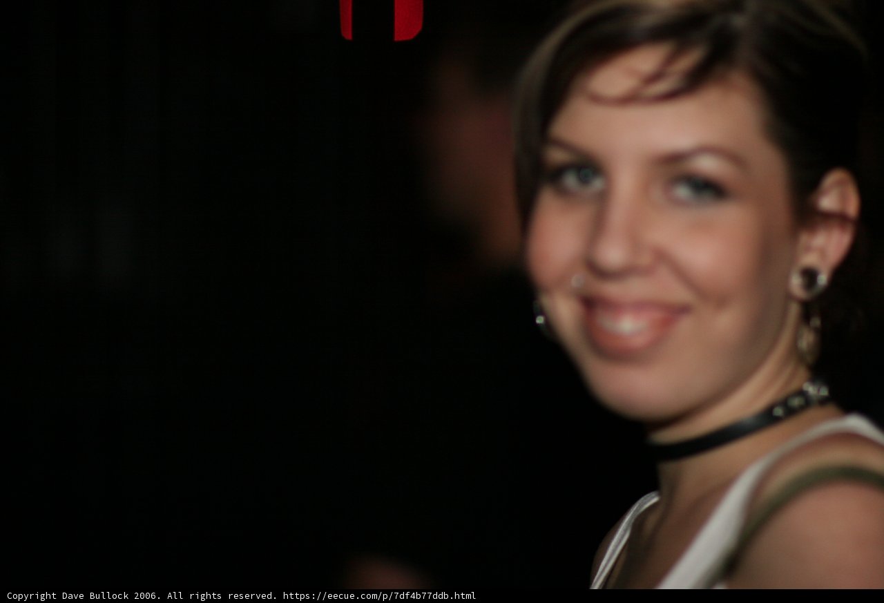 Smiling Bride in Red and Black