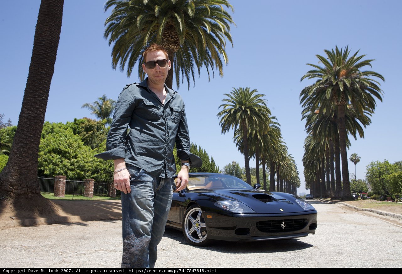 Man Posing Next to his Sportscar