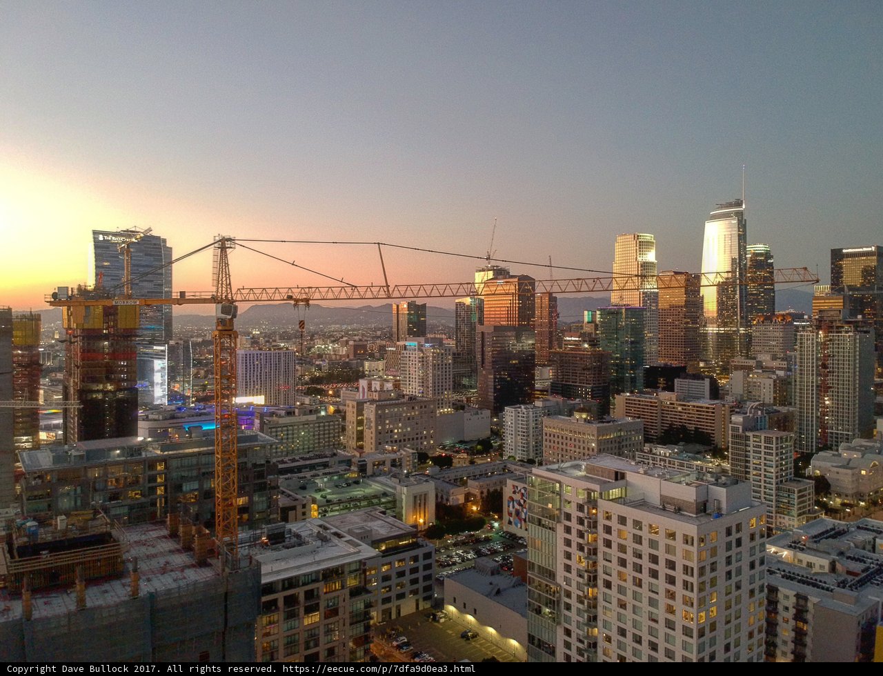 Sunset over the Urban Skyline