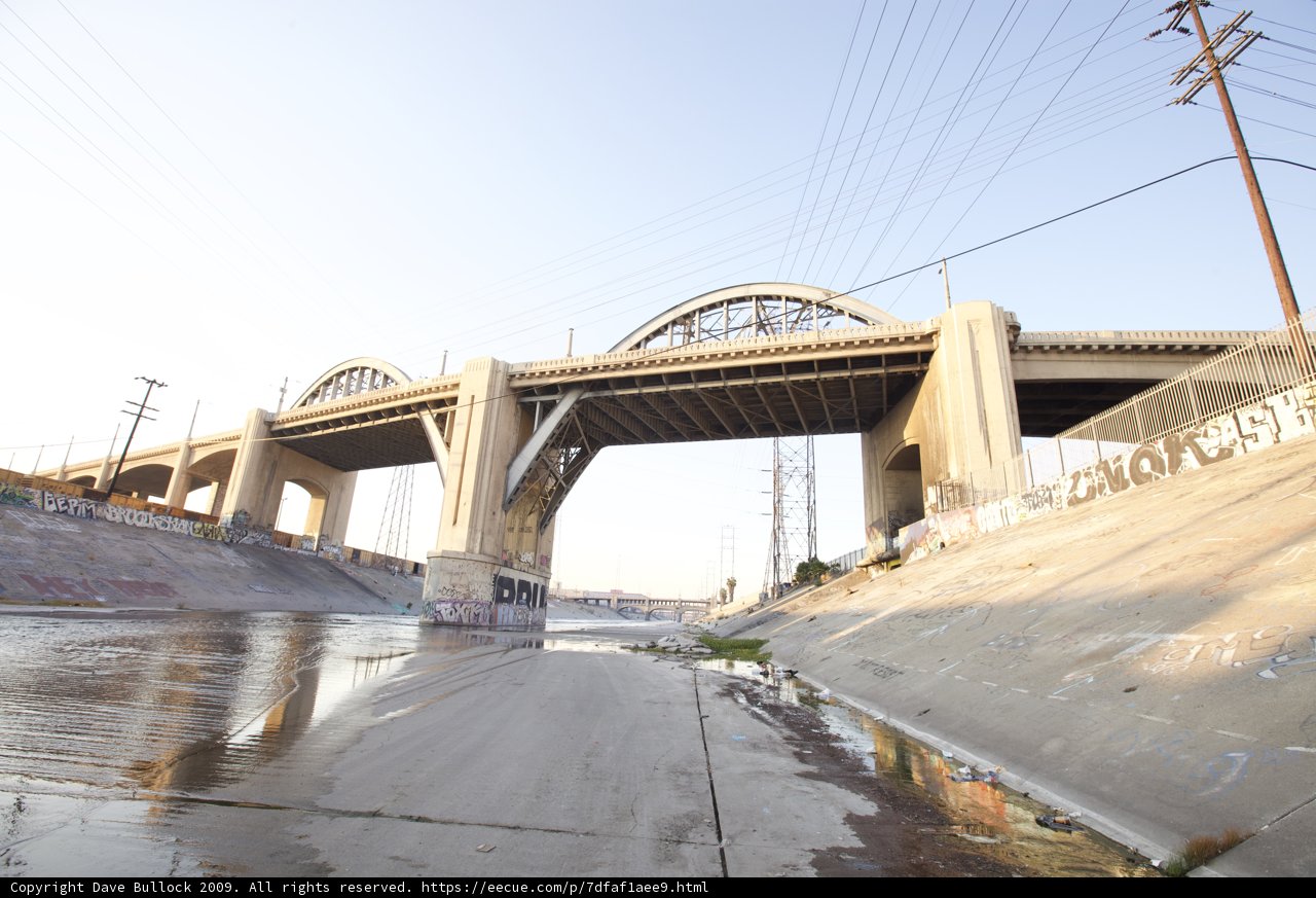 Graffiti on the LA River Overpass