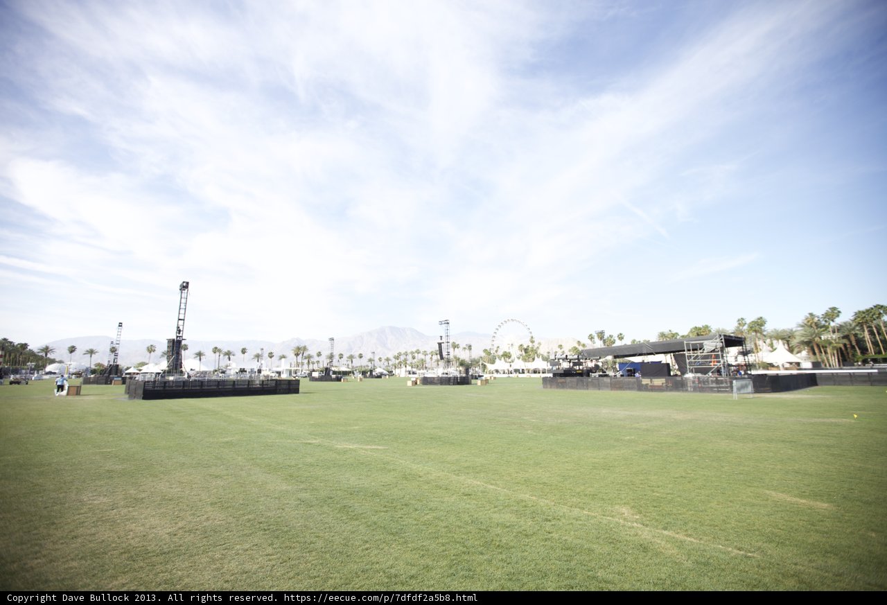 Coachella Stage on a Grassy Field