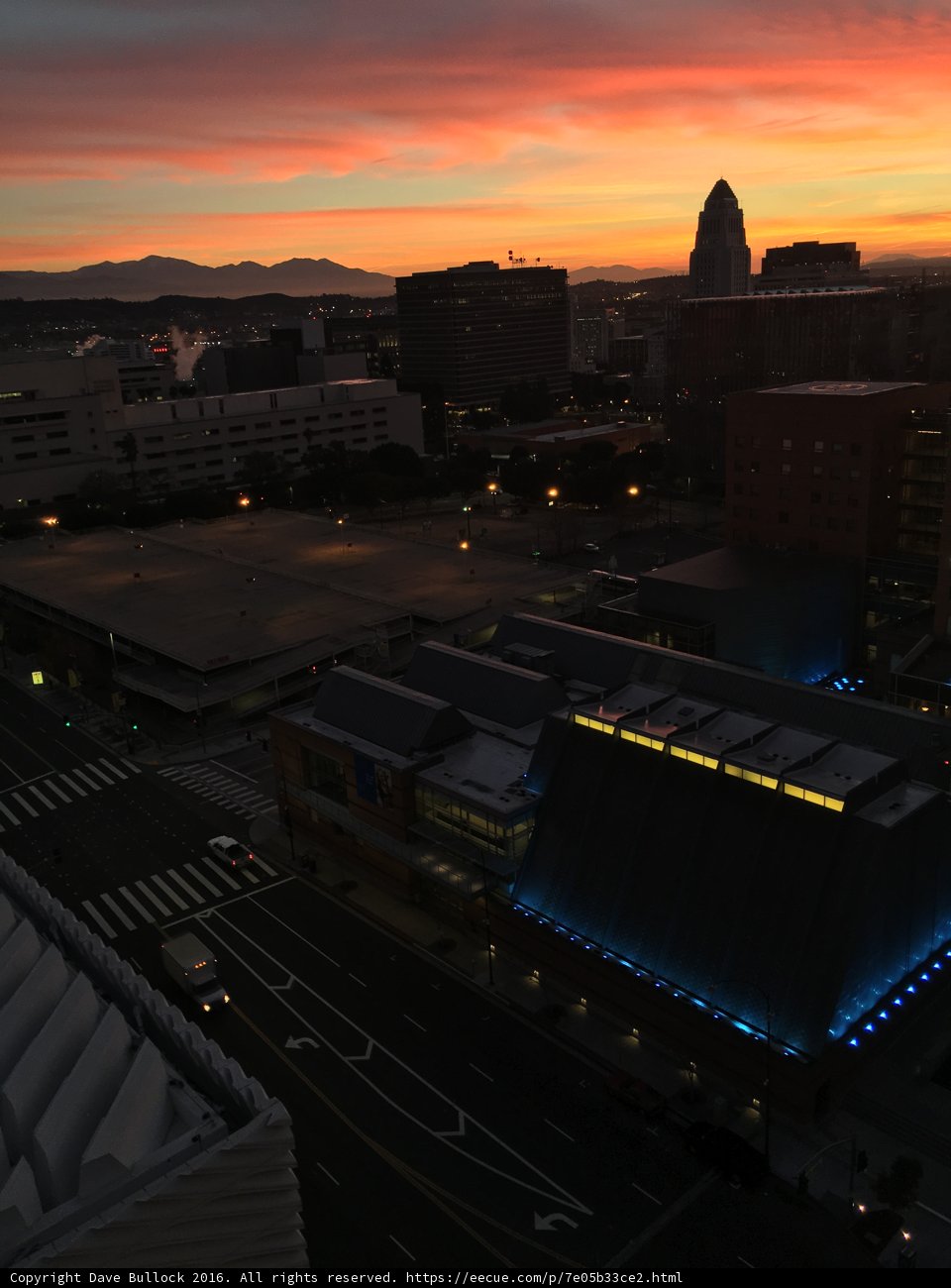 Los Angeles Sunset in the City