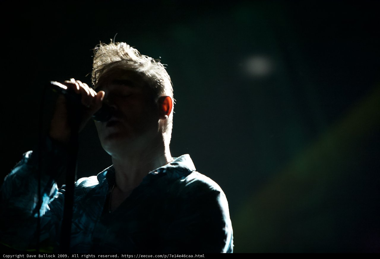 Blue Shirted Man Rocks the Mic at Coachella