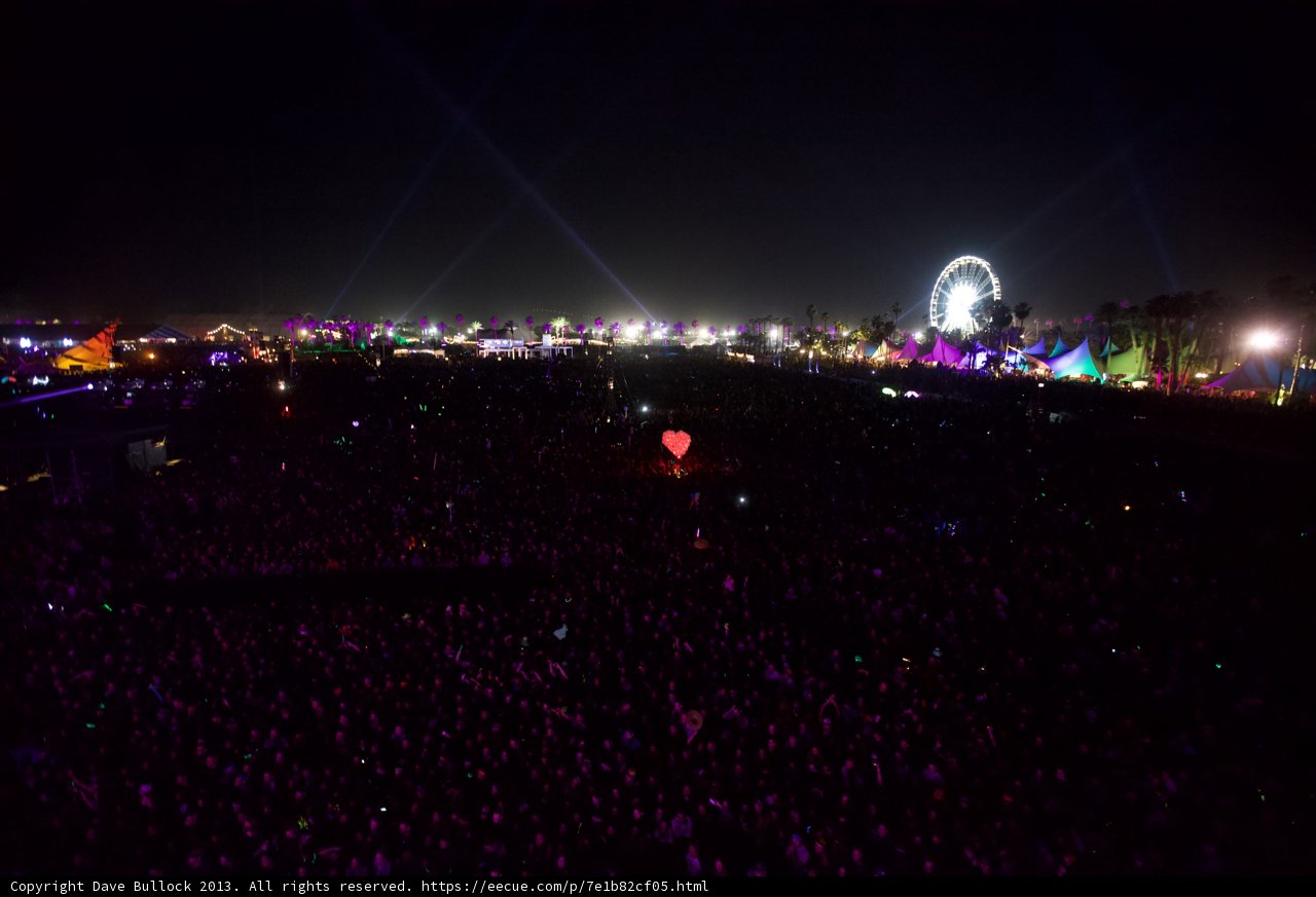 Lights and Crowd at Coachella