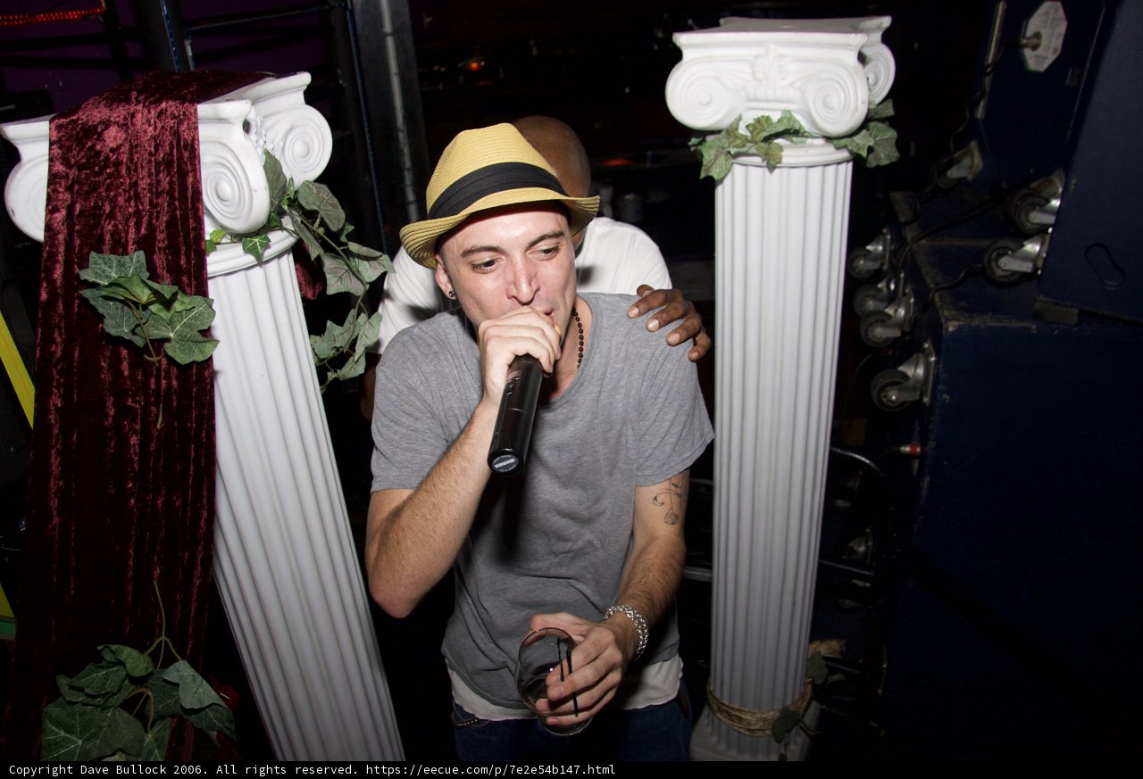 Soothing karaoke sessions with a fedora-wearing man