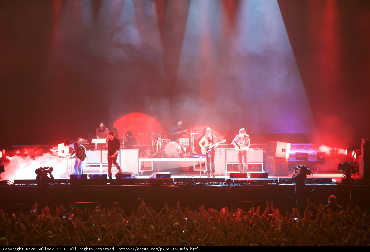 Rocking Under Red and Blue Lights
