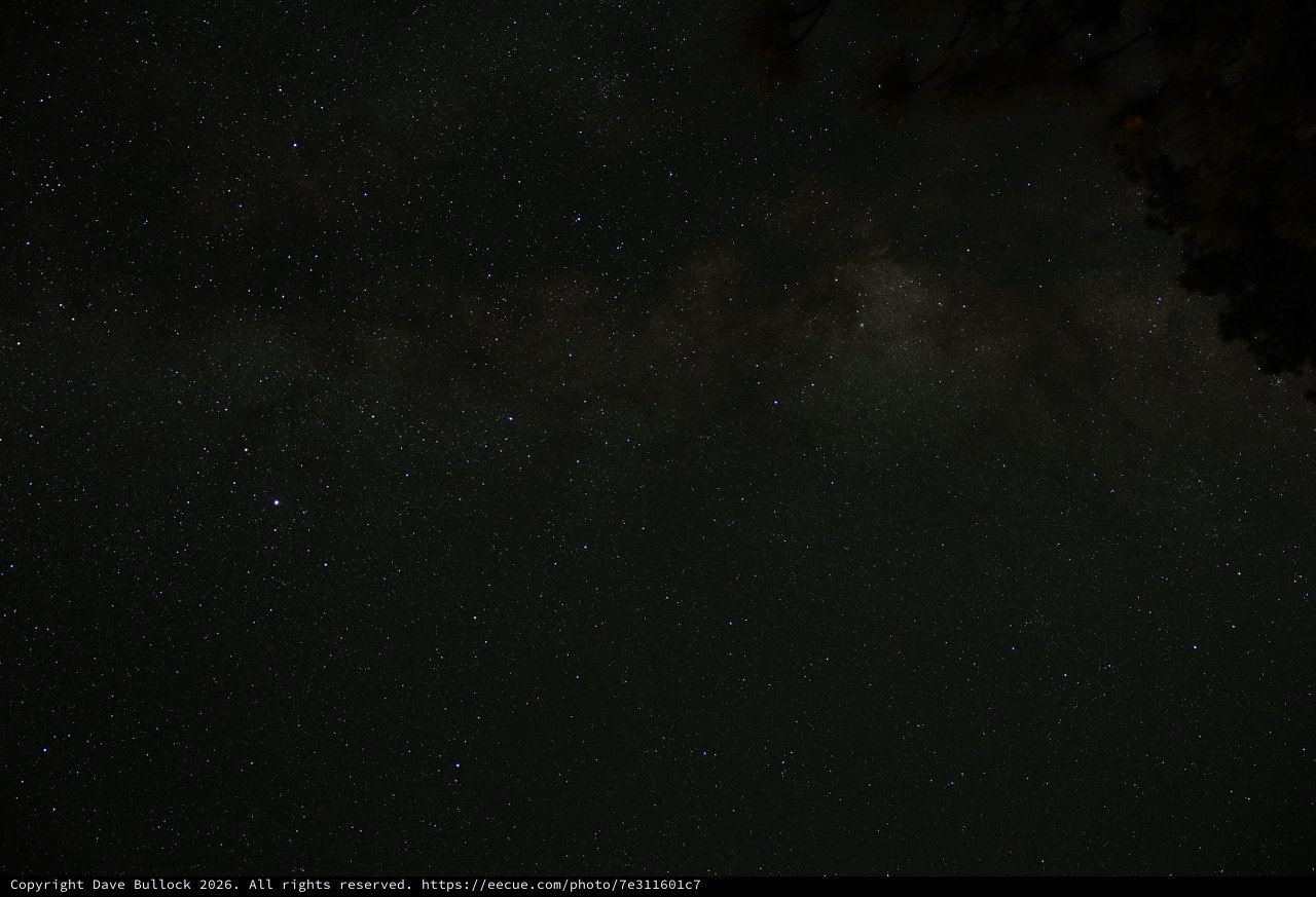 Milky Way Arches Over Mount Lassen Wilderness