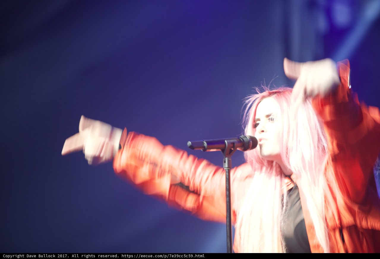 Pink-Haired Entertainer Belts Out Solo at Coachella