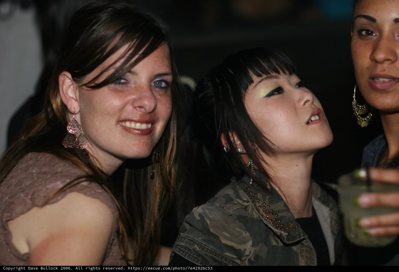 Three Women Enjoying a Night Out Together