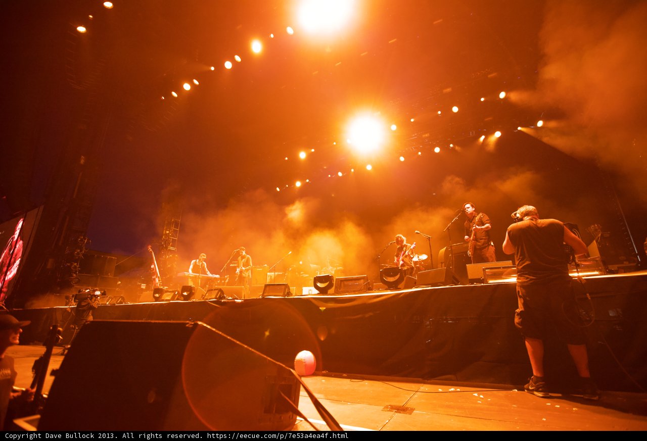 Smoke and Spotlight: A Rock Concert Performance