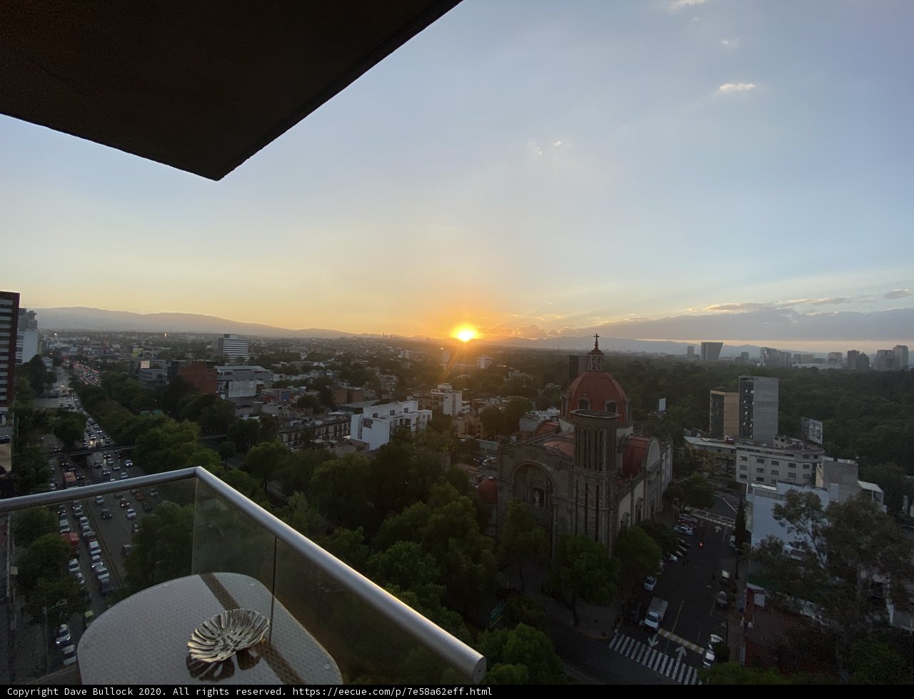 A Stunning Sunset over the Cityscape