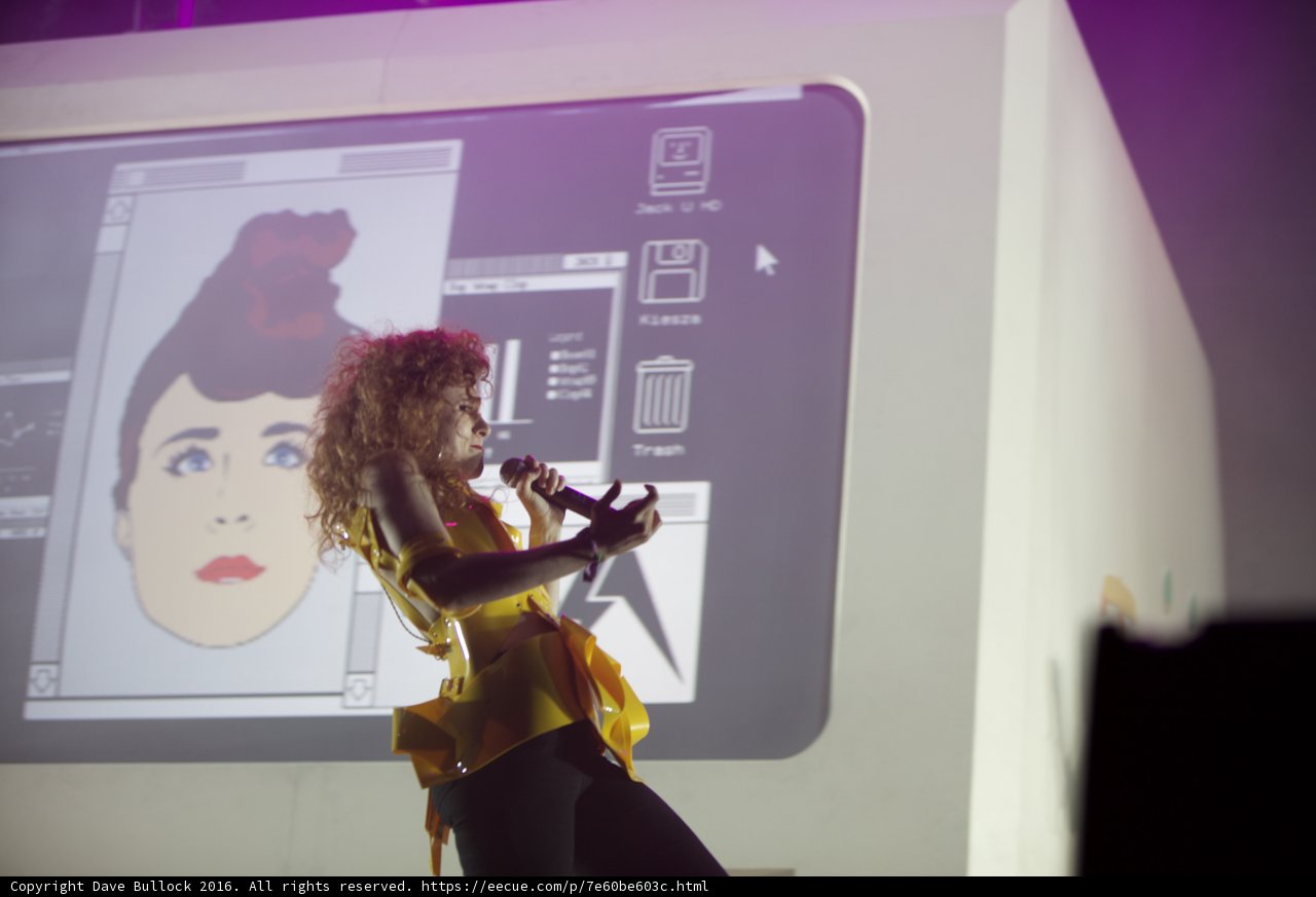 Kiesza Rocks the Mic in Yellow Dress