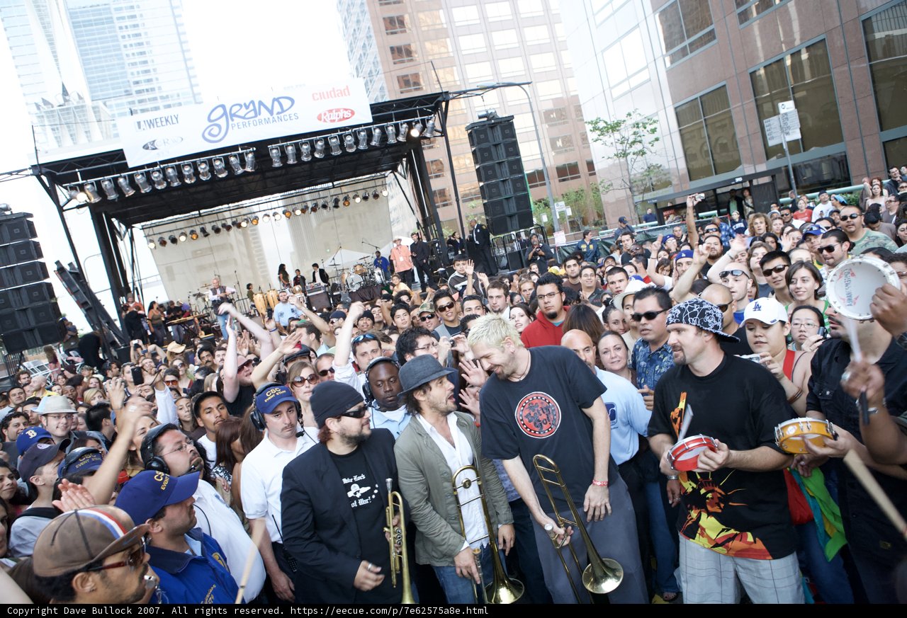 The Massive Crowd at the Ozomatli Performance