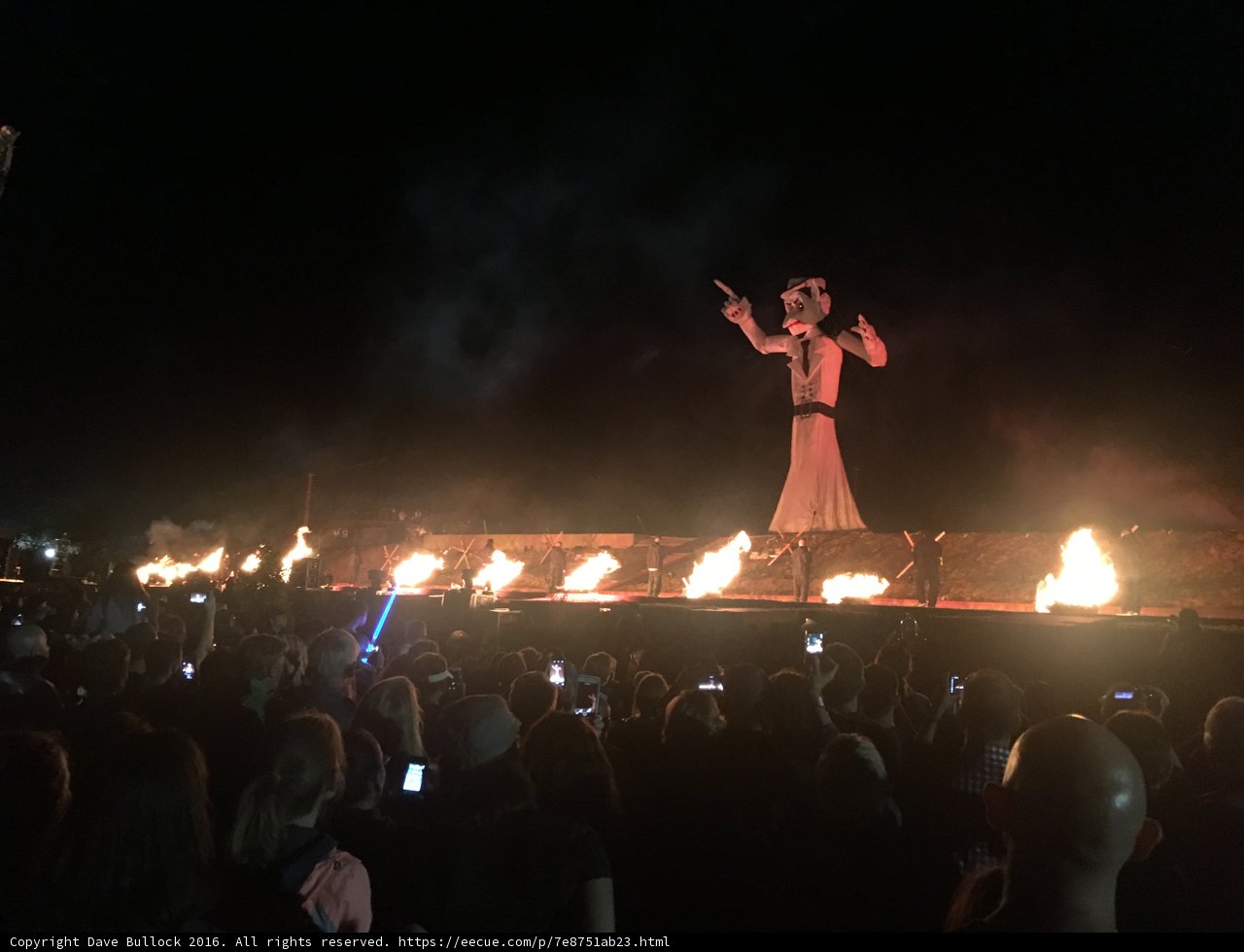 Fiery Performance on Outdoor Stage