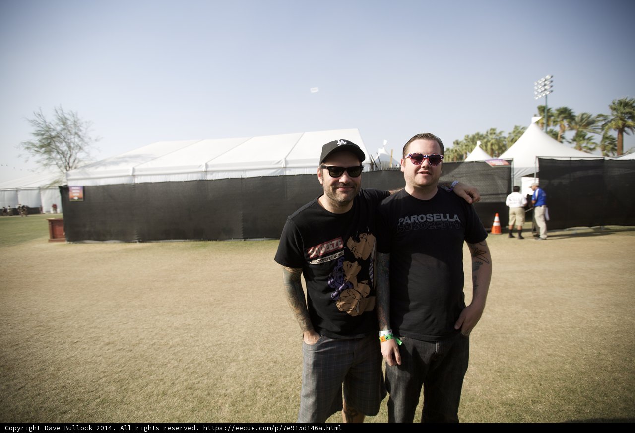 The Duo in Blue: Coachella Camping