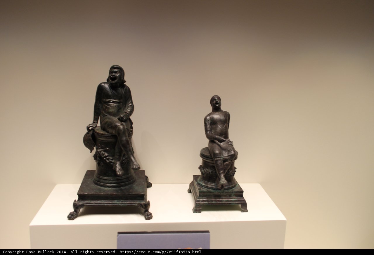 Sitting Bronzed Figures