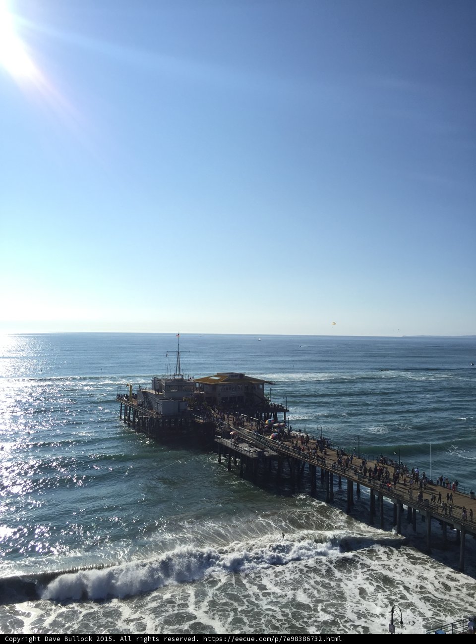 Santa Monica Pier From Above