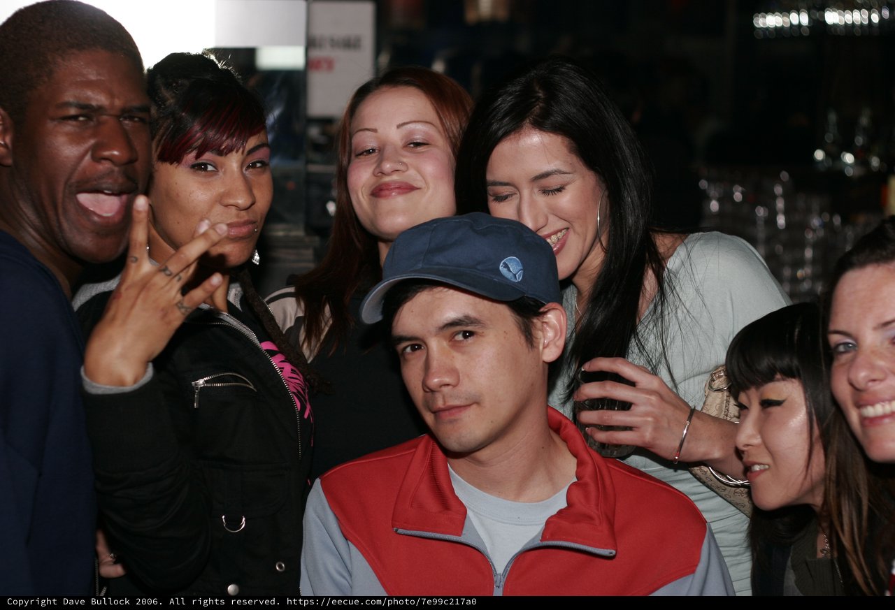 Friends Celebrate Together at a Late-Night Venue
