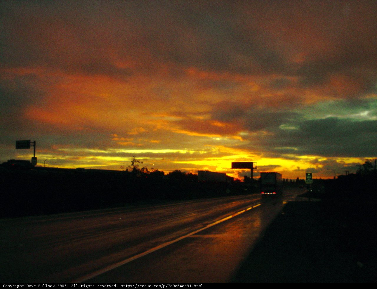 Sunset Drive on the Highway
