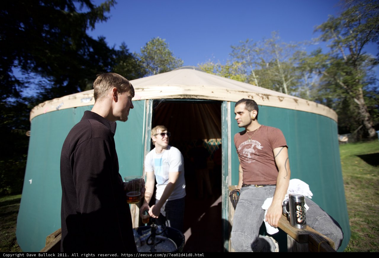 Three Boys in Green Tent