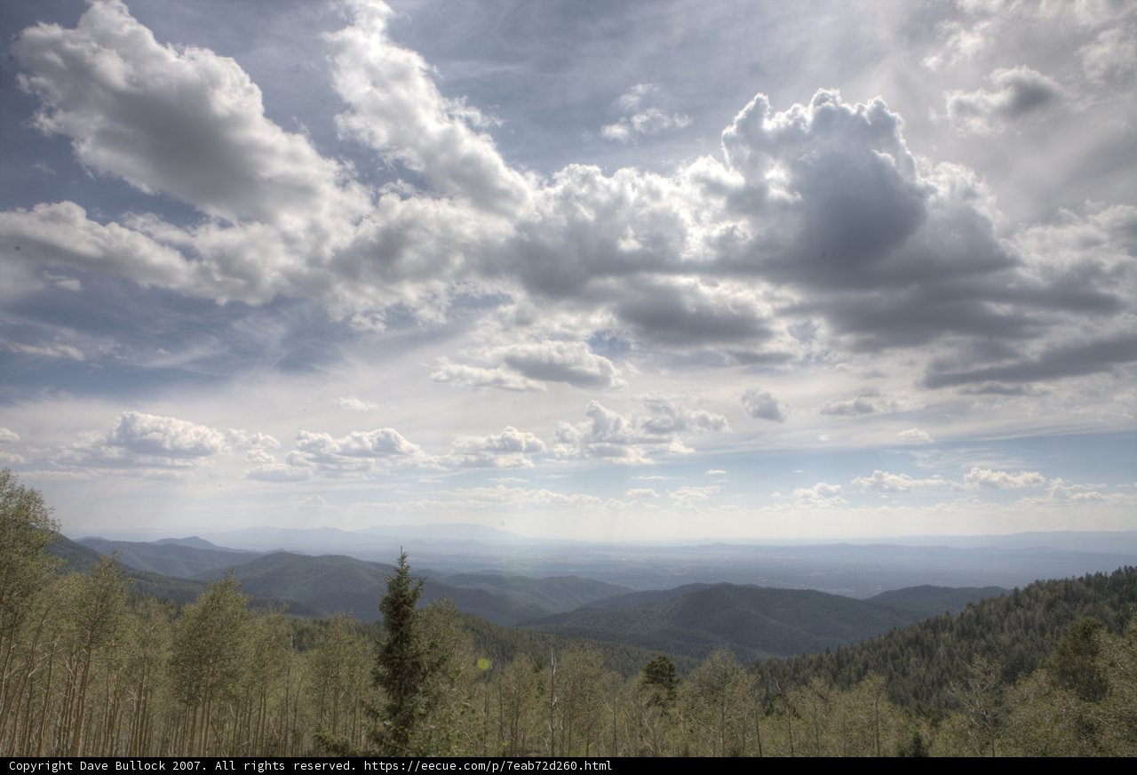 View of the Cumulus Mountains