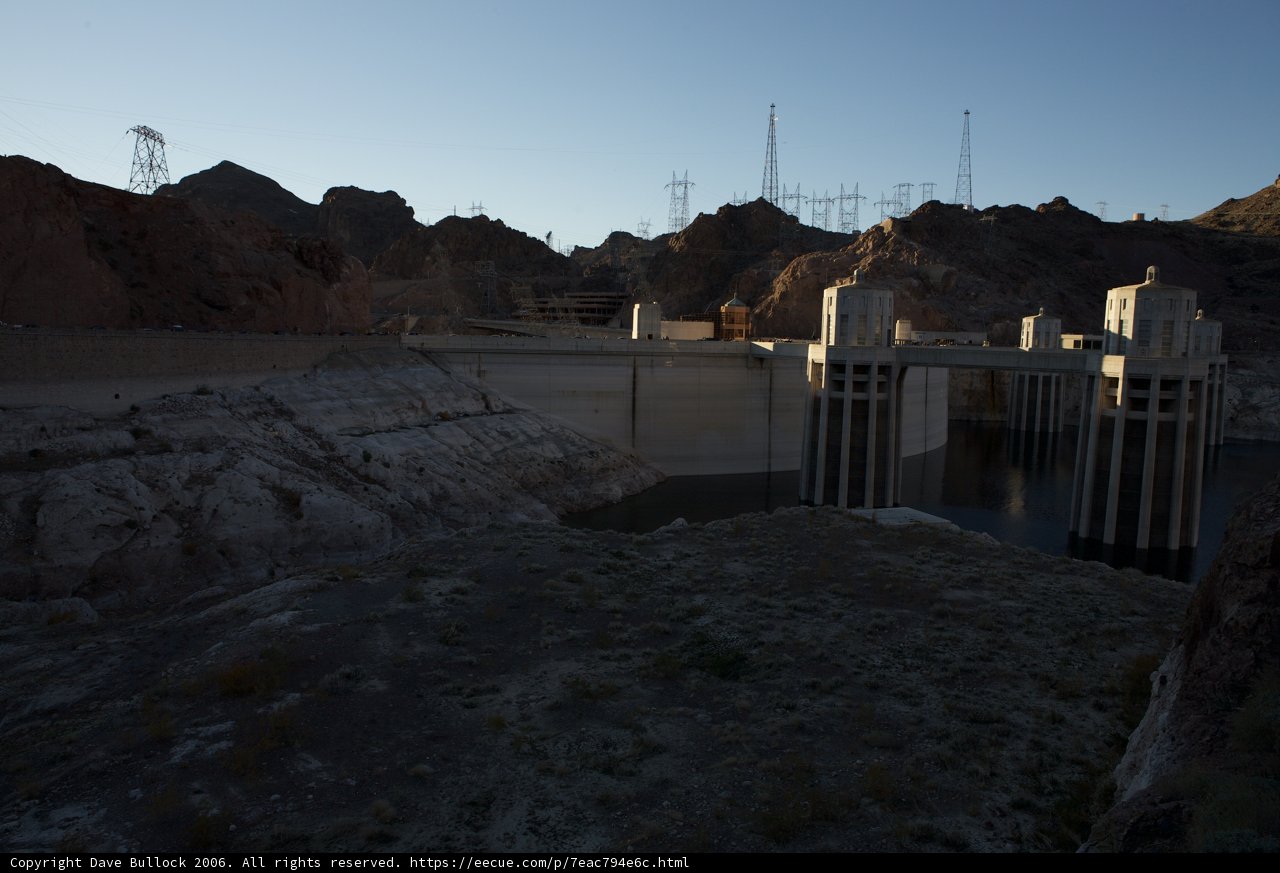 Sunset at the Hoover Dam