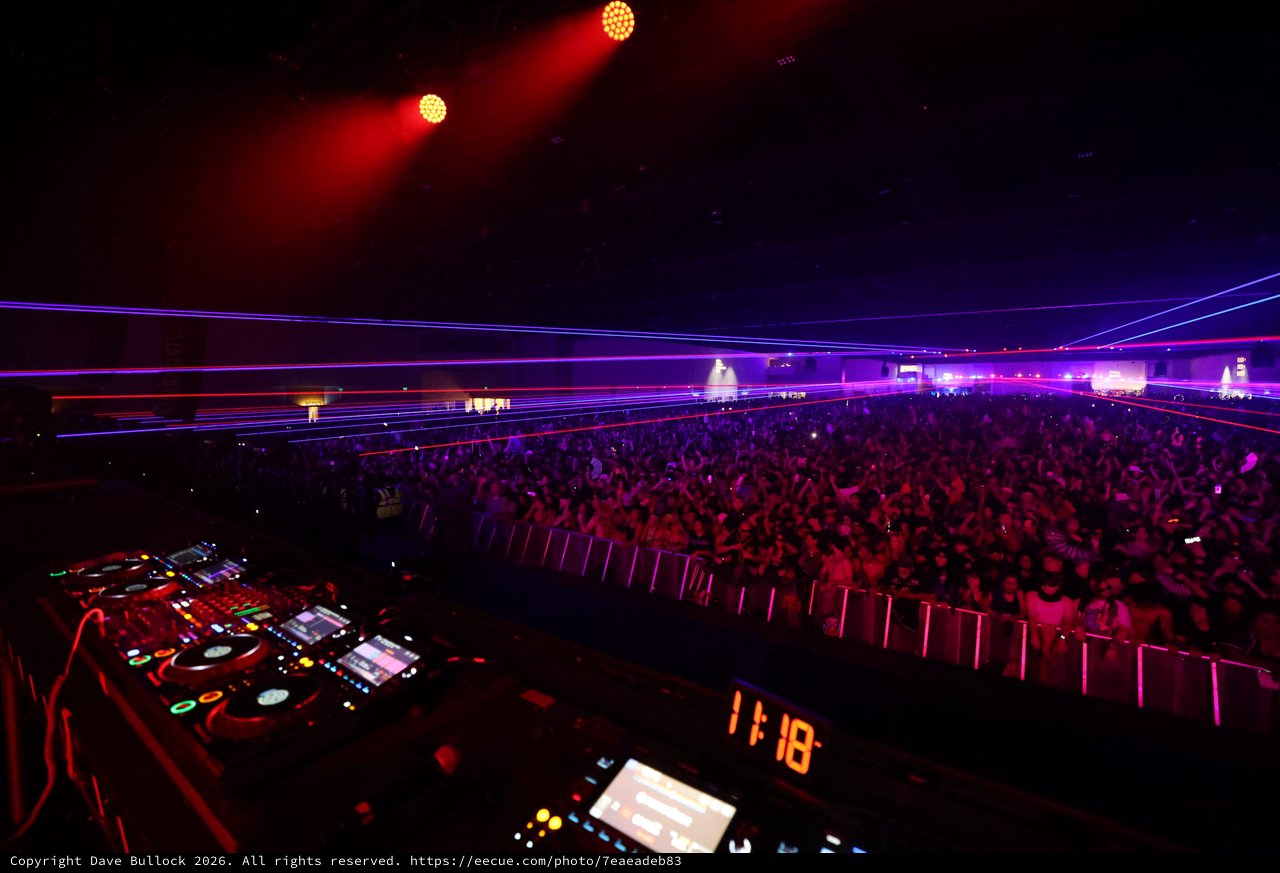 Massive Crowd Electrified by Laser Light Show at Wobbleland