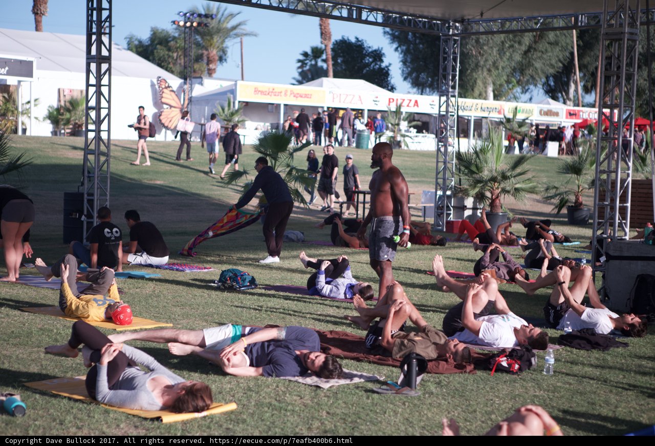 Sun, Fun and Yoga on the Grass at Coachella